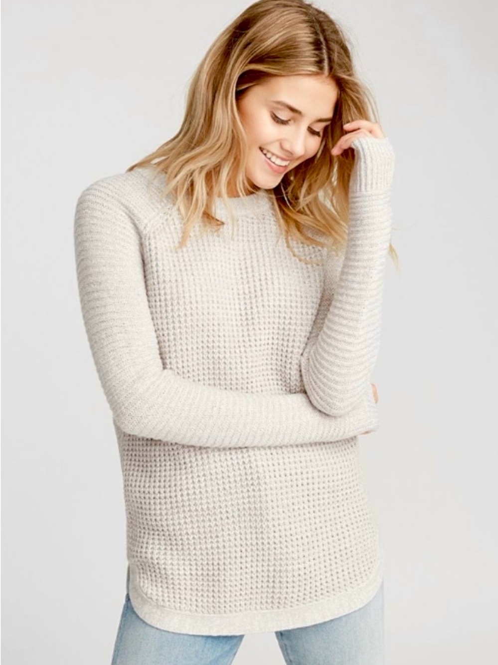 Twik Waffle-Knit Sweater Size S